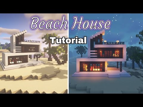 How to build Beach House minecraft tutorial