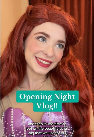 Opening night vlog!! 🧜🏻‍♀️✨ #thelittlemermaid #littlemermaid #musicaltheatre #openingnight #ariel #broadway #fyp #foryoupage #foryou #musicals #theatrekid #disney #disneyprincess #theatretiktok #theatretok