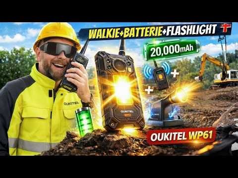 OUKITEL WP61 Plus: the ultimate construction site smartphone with integrated walkie-talkie!
