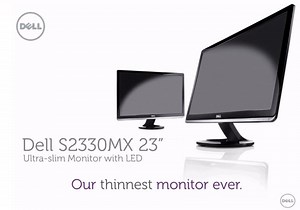 Dell Unveils Its Thinnest Monitor Ever S2330MX (video)