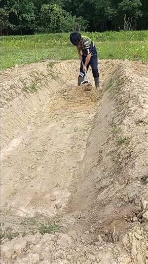Digging a fish pond turned it into a swimming pool