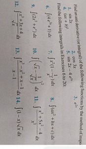 Find an anti derivative (or integral) of the following function... | Filo