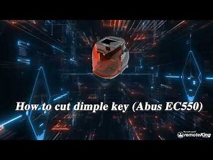 Alpha Pro KCM9 - Dimple Key Cutting Demonstration (ABUS EC550)