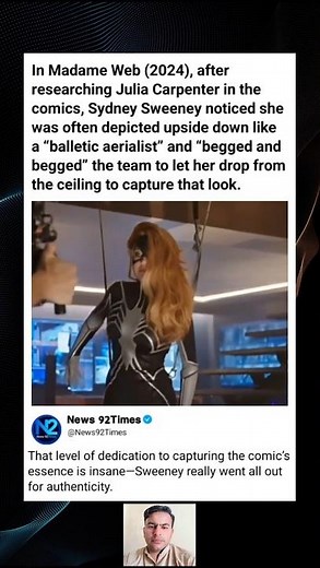 Sydney Sweeney Insisted on Aerial Stunts for Madame Web to Capture Julia Carpenter’s Comic Look