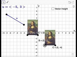 How to Translate an Object by Vector in GeoGebra