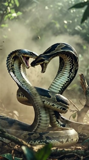 Snake And Python Amazing Fight.