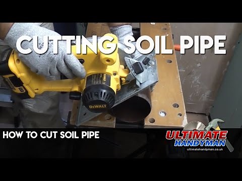 How to cut soil pipe
