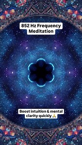 4.2K views · 423 reactions | 852 Hz Frequency Meditation | Boost intuition & mental clarity  #meditation #frequency #852hz | 5D Waves | Facebook