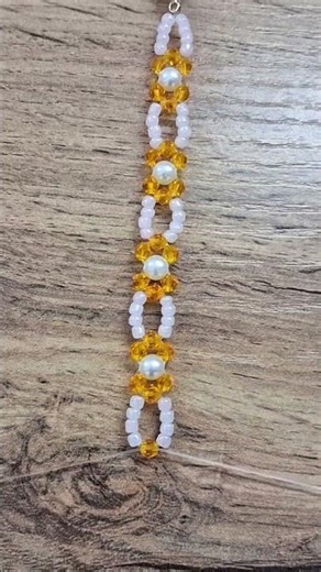 A bracelet with a floral pattern