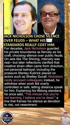 Jack Nicholson Chose Silence Over Feuds – What His Standards Really Cost Him