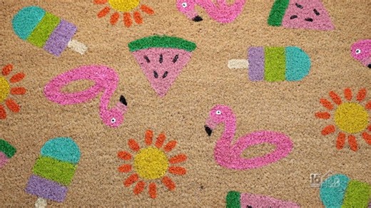Make Your Own Festive Summer Welcome Mat