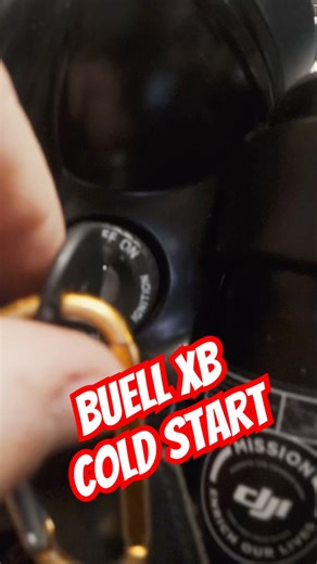 Buell xb cold start #buell #vtwin #engine #coldstart