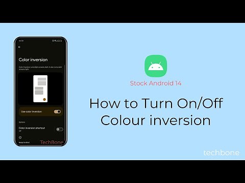 How to Turn On/Off Colour inversion [Android 14]