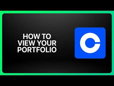 How To View Your Coinbase Portfolio 2026! Tutorial