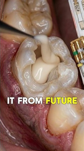 Deep Root Canal Cleaning #dentist #satisfying #dentalcaddesign