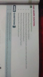 Long Answer Questions:What is carding of wool? How is it done... | Filo