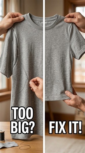T-Shirt Too Big? Try This Simple Fix! 👕