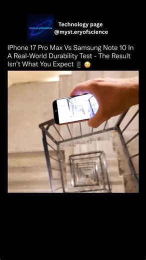Tech | When the iPhone 17 Pro Max went head-to-head with the Samsung Note 10 in a real-world durability test, the outcome surprised everyone 📱💥.... | Instagram