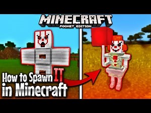 The IT CLOWN in Minecraft! How to SPAWN Pennywise - MCPE 1.2 Addon (Minecraft Pocket Edition)
