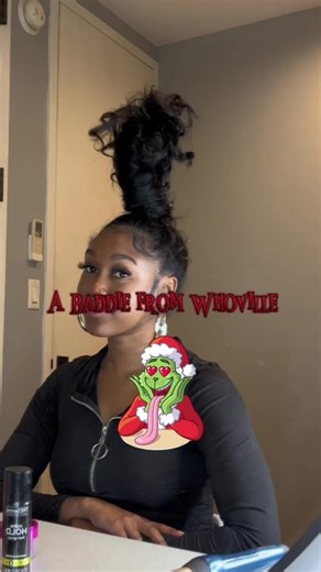 Whoville Inspired Updo: Silk Press Natural Hair Tutorial