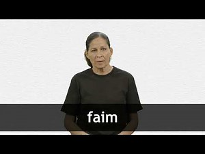 How to pronounce FAIM in French