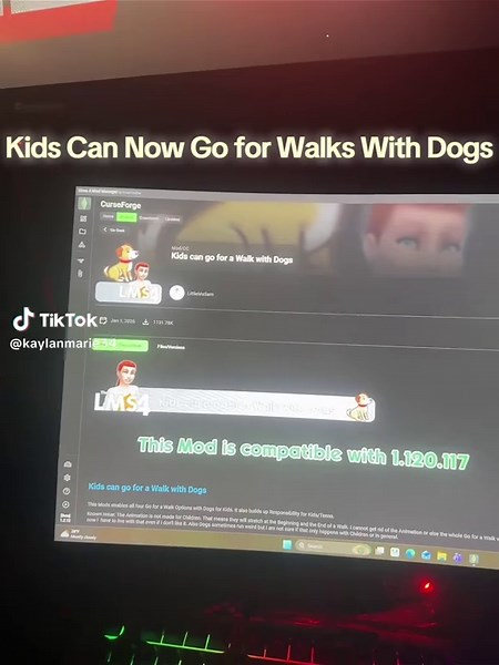 Kids can now Go for walks with Dogs thanks to the Creator…. this mod is By LittleMsSam thanks honeyyyy…. The cc and mods creators going to do it better everytime yessss 💗🥰 🙏🏽🫶🏽😘 #sims4 #thesims4 #sims4mods #girlgamer #simtok #LIVEIncentiveProgram #NewYearLIVE #PaidPartnership