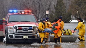 Crews rescue multiple people from flooding in western, southern Sioux Falls