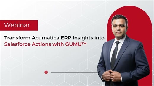 How GUMU™ Connects Salesforce Acumatica for Seamless Data Flow | Webinar | Greytrix