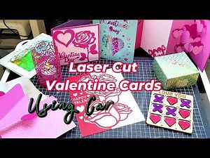 Laser Cut greeting cards from thick CARDSTOCK using xTool M1 laser engraver and cutter
