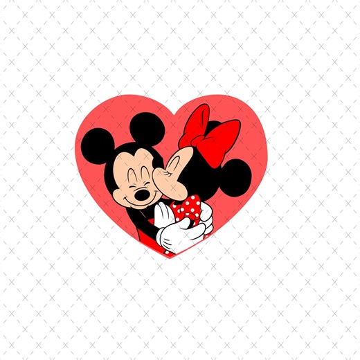 Valentine's Day Mouse Cartoon PNG, Pink Heart (digital Download) - Etsy