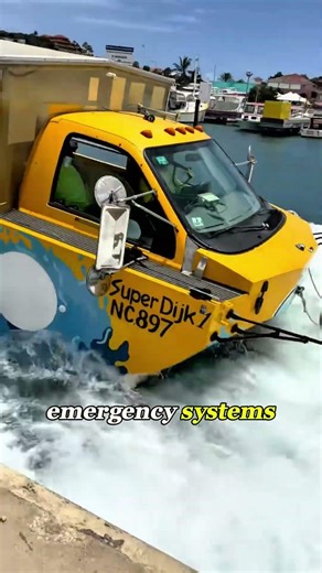 A Bus That Turns Into a Boat #AmphibiousBus #Engineering #ScienceFacts