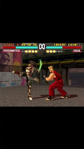 Tekken 3 - YOSHIMITSU vs PAUL - Stand Still! Let Me Hit You Just Once!