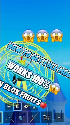 How to find full Moon in blox fruit tutorial #tutorial #bloxfruits