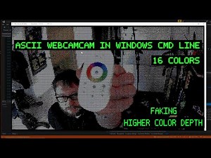 Command Line ASCII Webcam | Reproducing Color Depth with 16 Colors