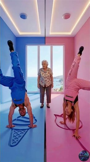 THIS DOUBLE FLOOR IS SO IMPRESSIVE 😱💙🩷 Ice Cream & Tulip Epoxy Luxury Floor 🩷🍦#epoxy #epoxyfloor