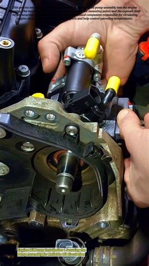 Engine Oil Pump Installation | Securing the Pump Assembly for Reliable Oil Circulation
