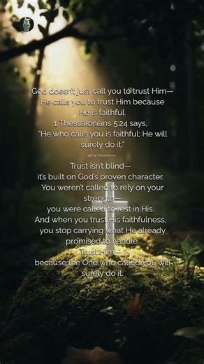 Trust becomes steady when it rests on the character of the God who never fails.