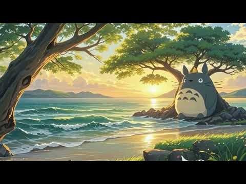 Totoro’s Tree by the Sea 🌊 | Relaxing Nature & Ghibli-Inspired Music