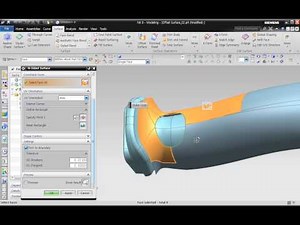 NX 9.0 Curves & Surface Modeling DVD 샘플강좌 : 29강 Offset Surface Partial Result,Sphere Tool Radius설명