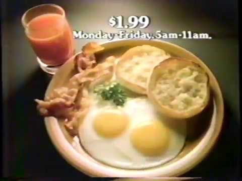 1984 Denny's "Build -a- Breakfast" Special TV Commercial