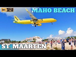 PRINCESS JULIANA INT. AIRPORT SXM - SINT MAARTEN - PLANESPOTTING - 2023 - 4K