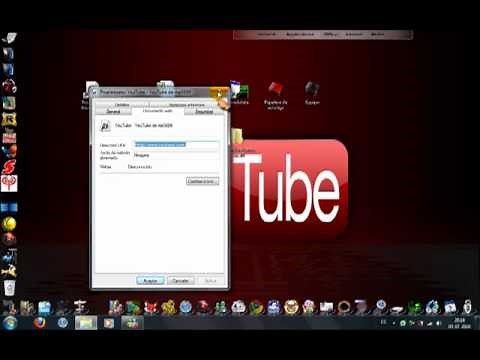 Como poner el icono de YouTube en el escritorio de Windows