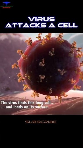 A virus Attacks A Cell 3D Medical animation ... #shorts