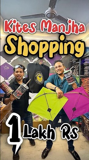 1 Lakh Rs Kite Shopping😍| Kites & Manjha Shopping 2026| Kite Market 2026 #kite #shorts #shortsfeed
