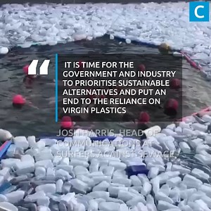 Cornwall synchronised swimmers take to pool filled with 8,000 plastic bottles to make important point | Cornwall Live