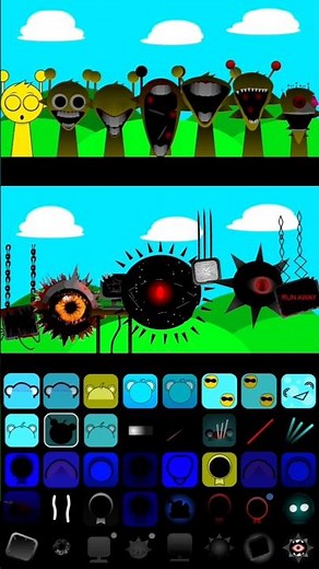 Simon 🟡 vs 🖥️ Mr.Computer 1-7 Good Phase 💯⚡🔥 #incrediboxsprunki #incredibox #sprunkimod #sprunki