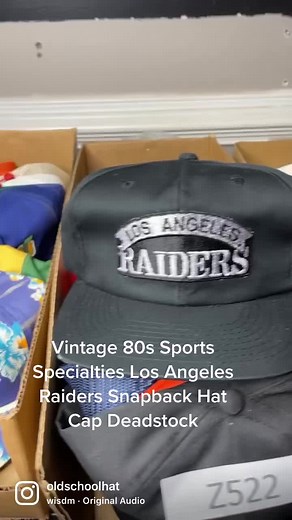 Vintage 80s Los Angeles Raiders Snapback Hat