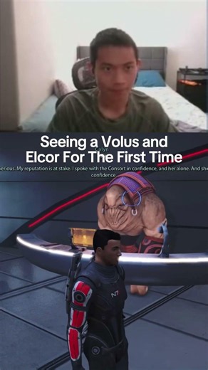 Seeing a Volus and Elcor For The First Time! #masseffect #gaming