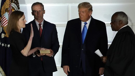 Amy Coney Barrett sworn in as Supreme Court Justice