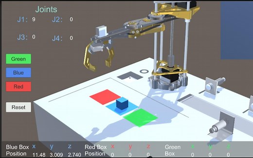 SCARA-工艺机器人-模拟器模型介绍（Unity搭建仿真环境Matlab编程）